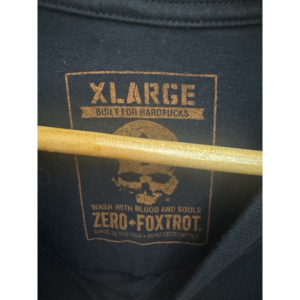 Zero FoxTrot Shirt Mens XL Black Irish Afterlife Club St. Patty's Slainte Skull - Picture 4 of 5